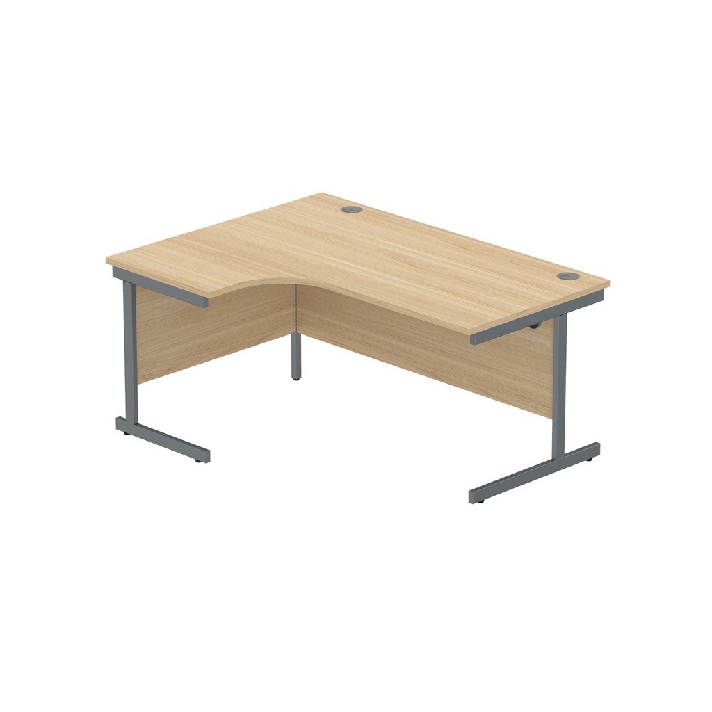Core|Single Upright|Left Hand Radial Desk (Fsc)1600X1200|Canadian Oak-Graphite