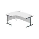 Core|Single Upright|Left Hand Radial Desk (Fsc)1600X1200|Arctic White-Graphite