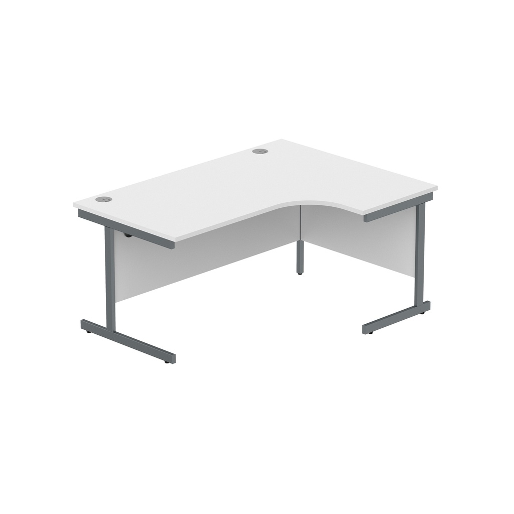Core|Single Upright|Right Hand Radial Desk (Fsc)1600X1200|Arctic White-Graphite