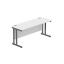 Core|Double Upright|Left Hand Radial Desk (Fsc)1600X600|Arctic White-Graphite