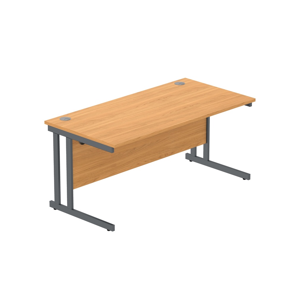 Core|Single Upright|Left Hand Radial Desk (Fsc)1600X600|Canadian Oak-White