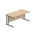 Core|Double Upright|Left Hand Radial Desk (Fsc)1600X800|Norweigan Beech-White