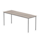 Office Rectangular Multi-Use Table (Fsc) | 1800X600 | Alaskan Grey Oak/Silver