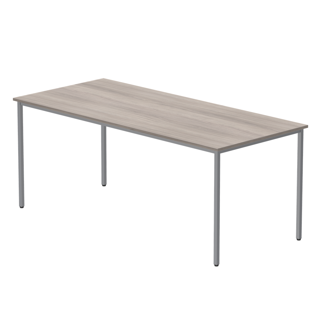 Office Rectangular Multi-Use Table (Fsc) | 1800X800 | Alaskan Grey Oak/Silver