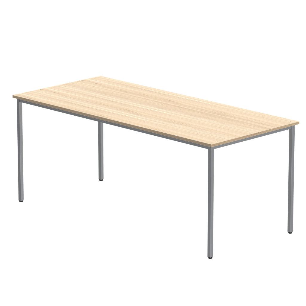 Office Rectangular Multi-Use Table (Fsc) | 1800X800 | Canadian Oak/Silver