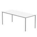 Office Rectangular Multi-Use Table (Fsc) | 1800X800 | Arctic White/Silver