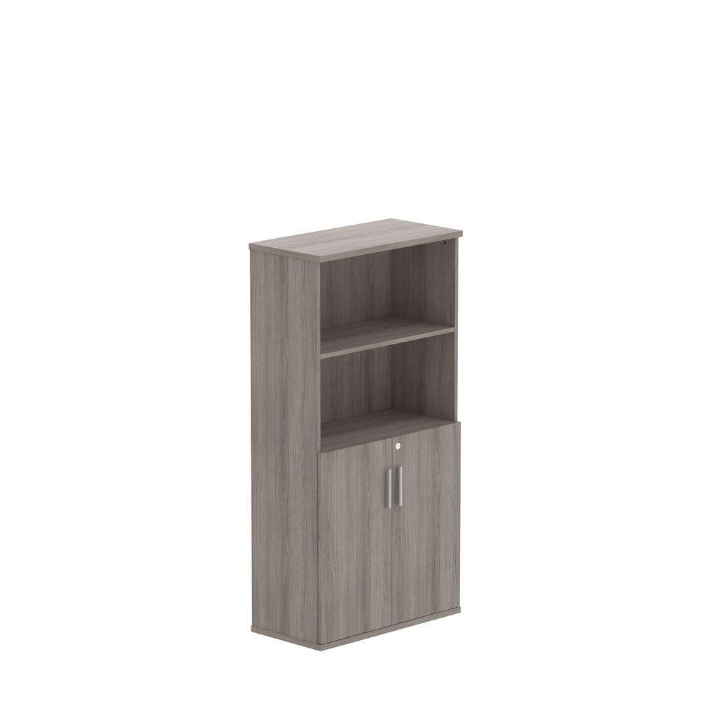 Combination Cupboard With Doors (Fsc) | 1500 High | Alaskan Grey Oak