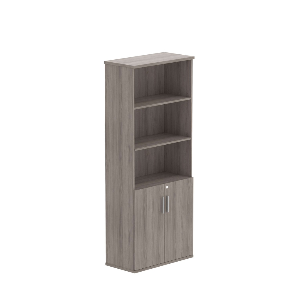 Combination Cupboard With Doors (Fsc) | 1900 High | Alaskan Grey Oak