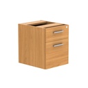 Fixed Under Desk Office Storage Unit (Fsc) | 2 Drawers | Norwegian Beech