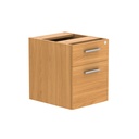 Fixed Under Desk Office Storage Unit (Fsc) | 2 Drawers | Norwegian Beech