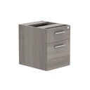 Core|2 Drawer|Fixed Under Desk Pedestal (Fsc)|Alaskan Grey Oak