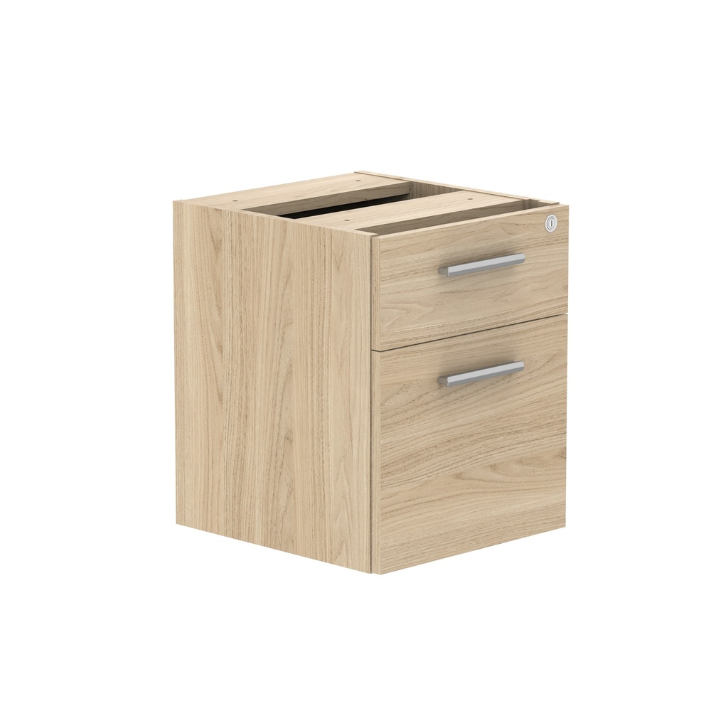 Core|2 Drawer|Fixed Under Desk Pedestal (Fsc)|Canadian Oak