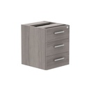 Fixed Under Desk Office Storage Unit (Fsc) | 3 Drawers | Alaskan Grey Oak