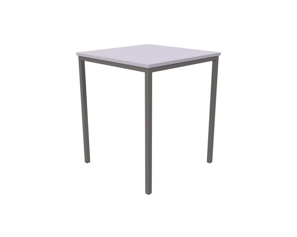 Titan Welded Frame Table | 600X600X760 | White Top/Grey Frame