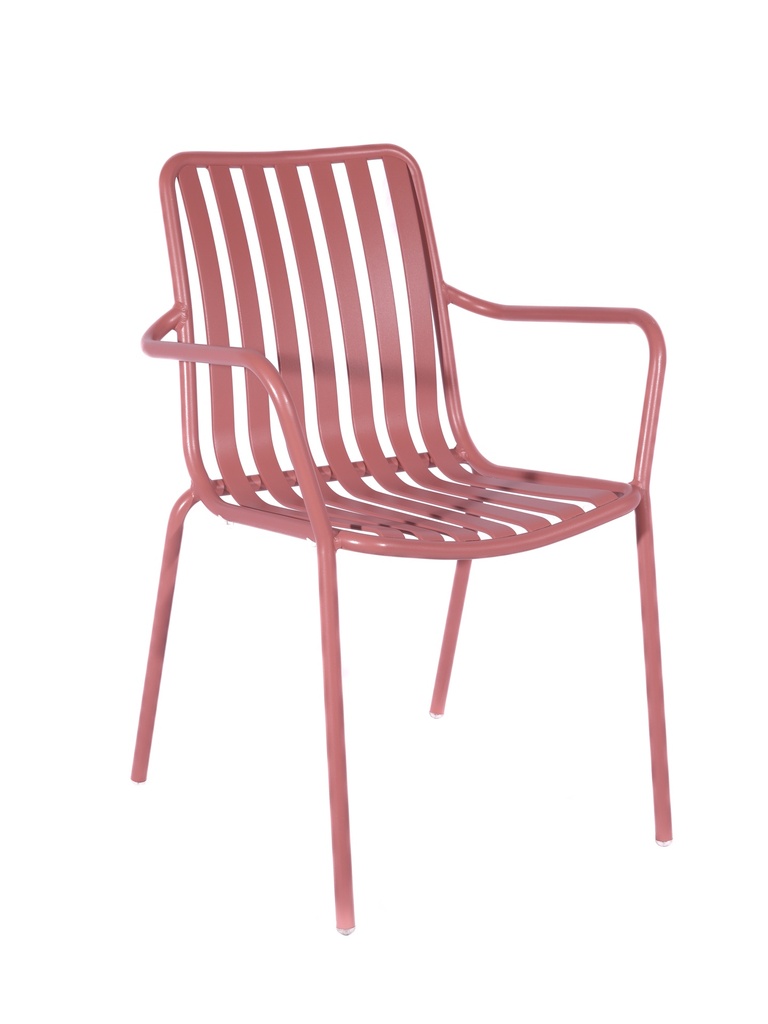 Breeze Aluminium Armchair I Brick Dust