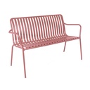 Breeze Aluminium 2 Seater Armchair Bench I Brick Dust