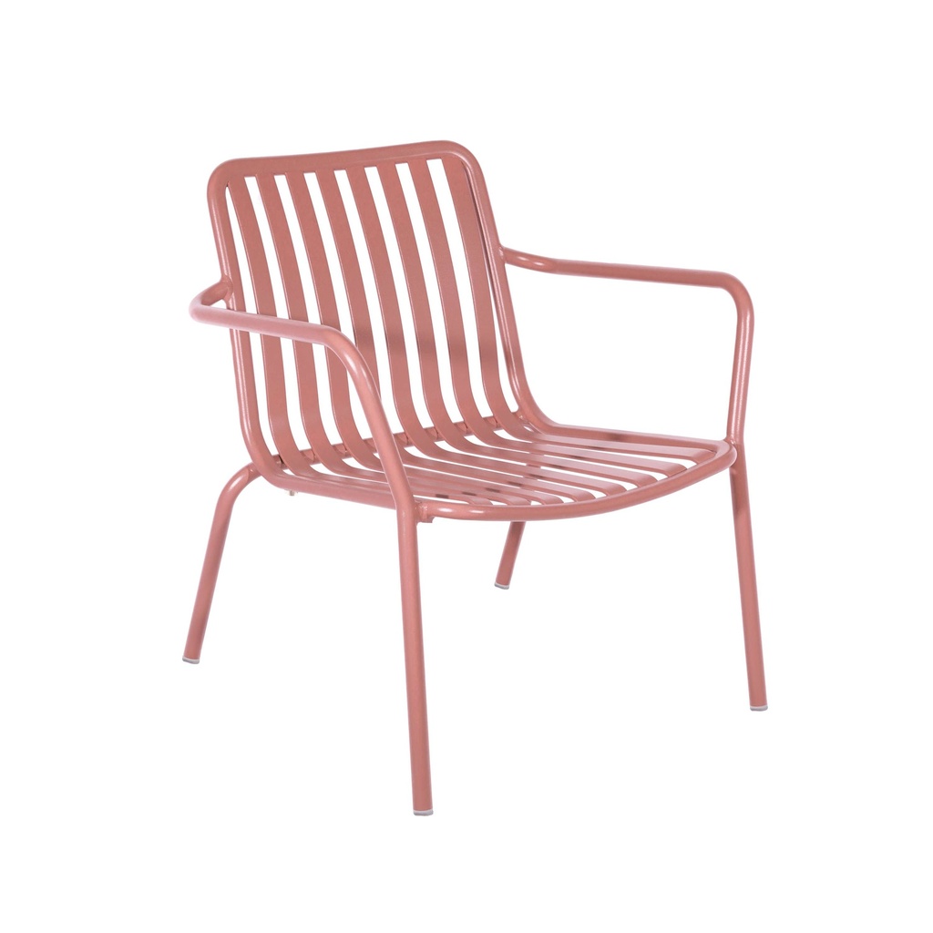 Breeze Aluminium Low Armchair I Brick Dust