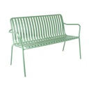 Breeze Aluminium 2 Seater Armchair Bench I Fair Green