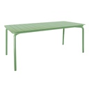 Breeze Aluminium 1.8Mtr Rectangular Slatted Table I Fair Green