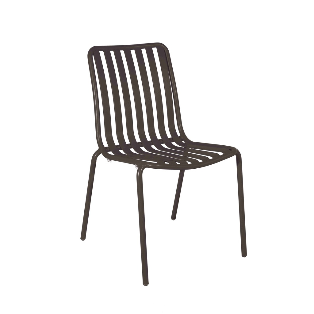 Breeze  Aluminium Side Chair I Charcoal