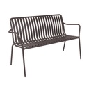 Breeze Aluminium 2 Seater Armchair Bench I Charcoal