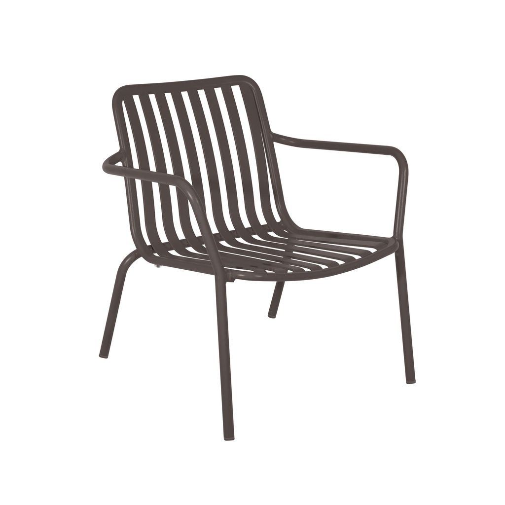 Breeze Aluminium Low Armchair I Charcoal