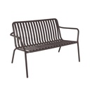 Breeze Aluminium 2 Seater Low Armchair Bench I Charcoal
