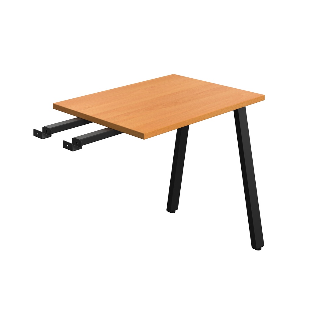 Synergy Bench With Return | A-Frame Leg | 800 X 600 | Beech/Black