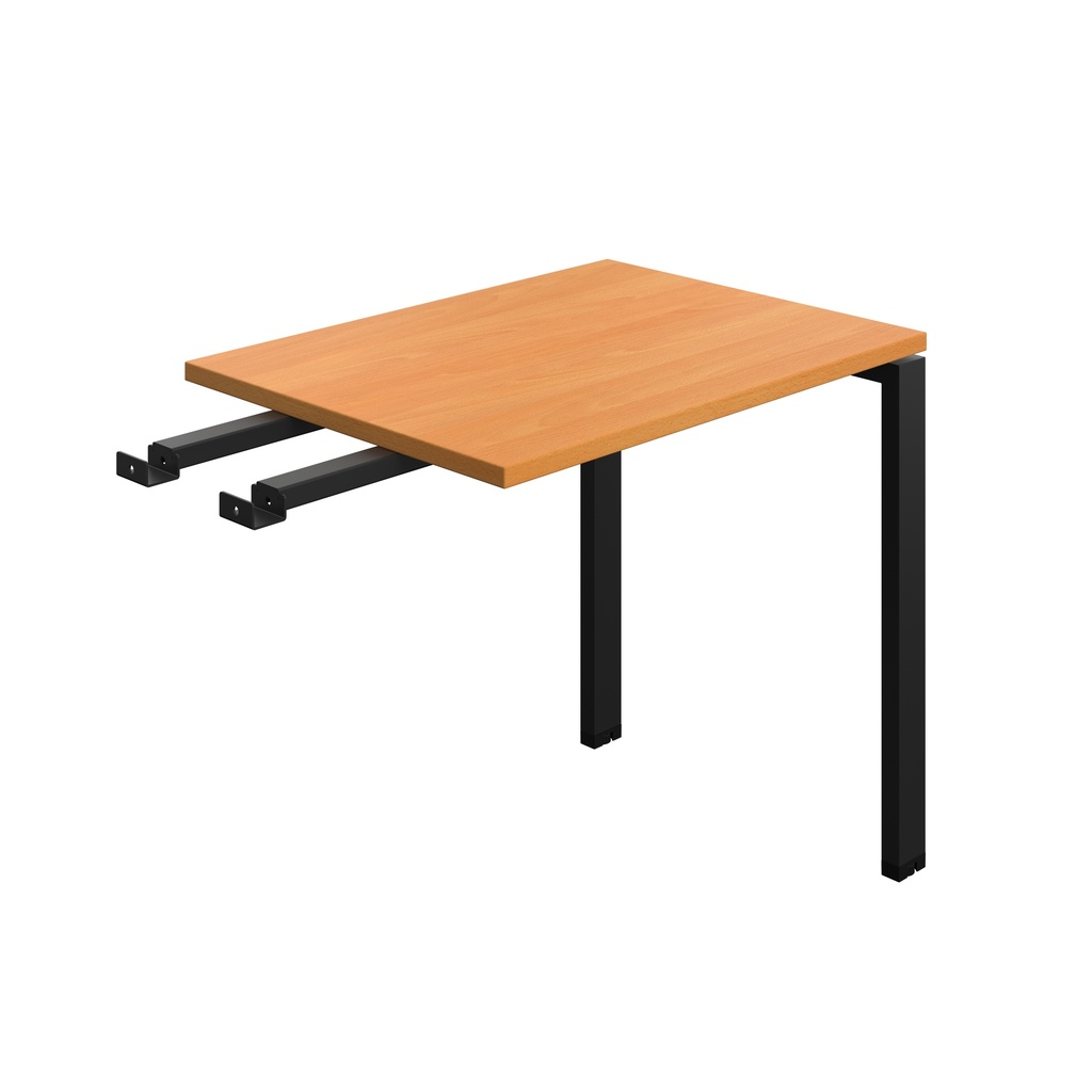 Synergy Bench With Return | Goal Post Leg | 800 X 600 | Beech/Black