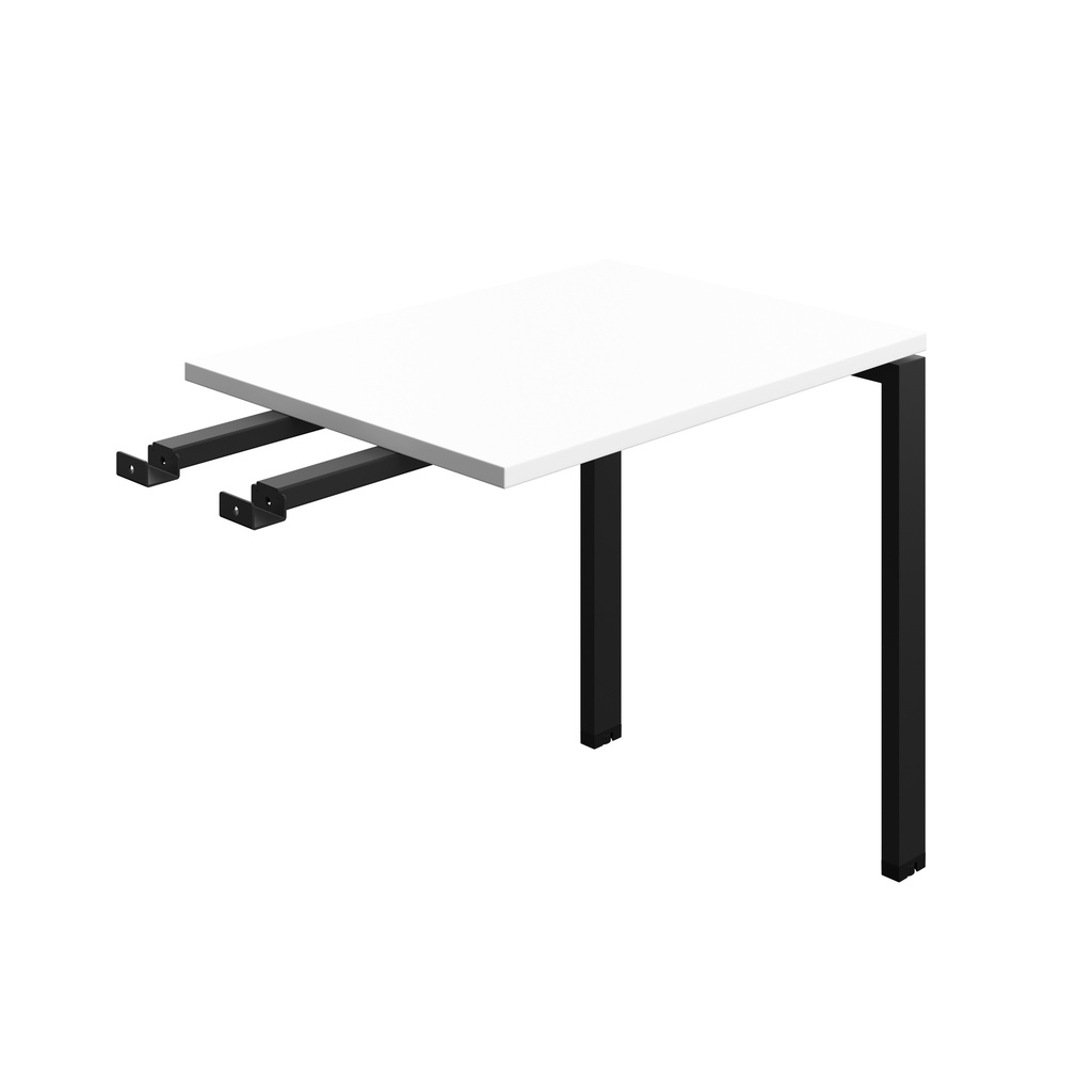 Synergy Bench With Return | Goal Post Leg | 800 X 600 | White/Black