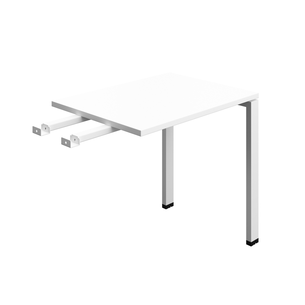 Synergy Bench With Return | Goal Post Leg | 800 X 600 | White/White