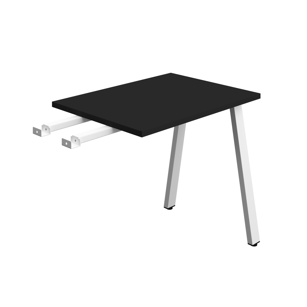 Synergy Bench With Return | A-Frame Leg | 800 X 600 | Black/White