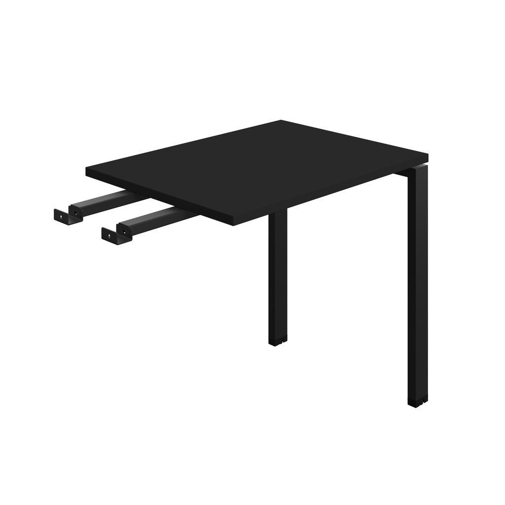 Synergy Bench With Return | Goal Post Leg | 800 X 600 | Black/Black