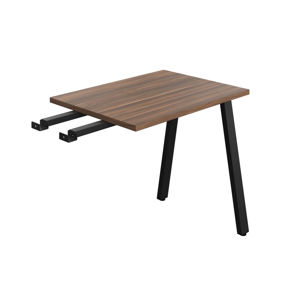 Synergy Bench With Return | A-Frame Leg | 800 X 600 | Dark Walnut/Black