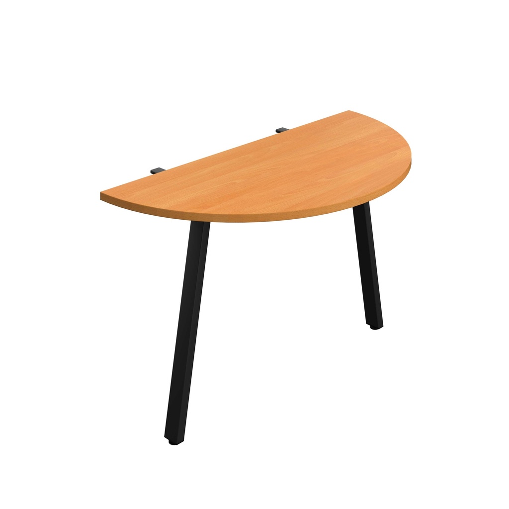 Synergy Screen Depth D-End Single Person D-End | A-Frame Leg | 1200 X 600 | Beech/Black