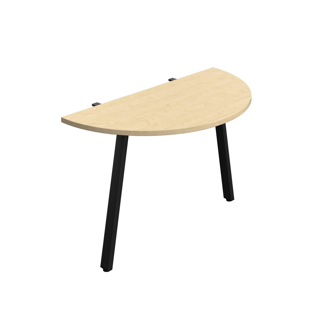 Synergy Screen Depth D-End Single Person D-End | A-Frame Leg | 1200 X 600 | Maple/Black