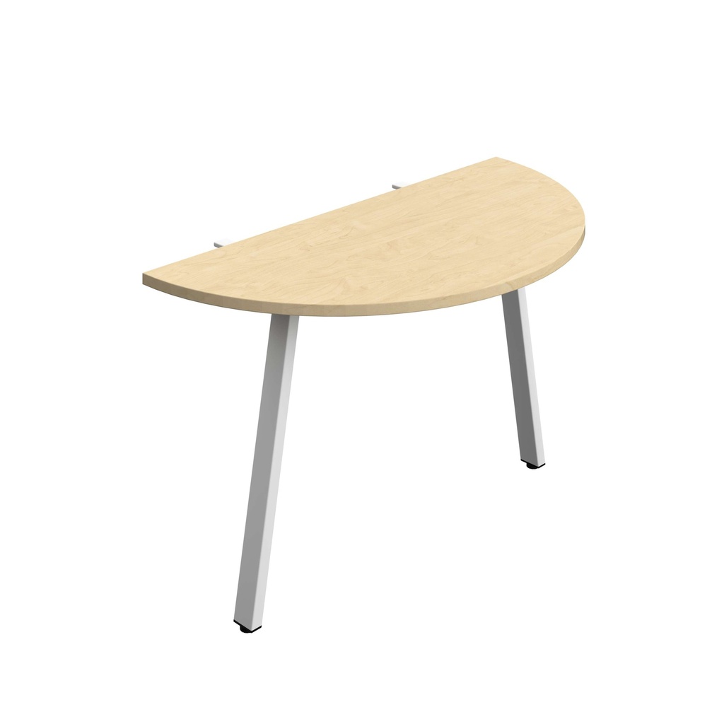 Synergy Screen Depth D-End Single Person D-End | A-Frame Leg | 1200 X 600 | Maple/White