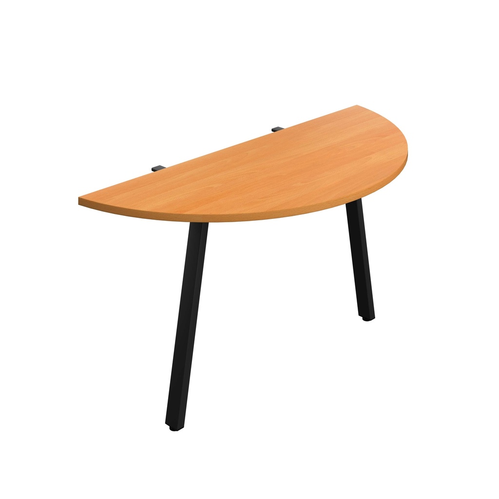 Synergy Screen Depth D-End Single Person D-End | A-Frame Leg | 1400 X 600 | Beech/Black