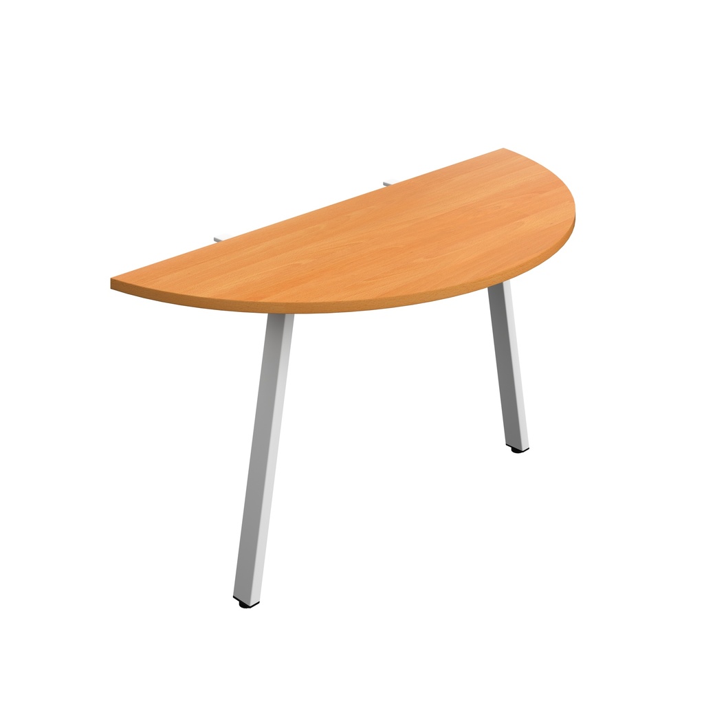 Synergy Screen Depth D-End Single Person D-End | A-Frame Leg | 1400 X 600 | Beech/White