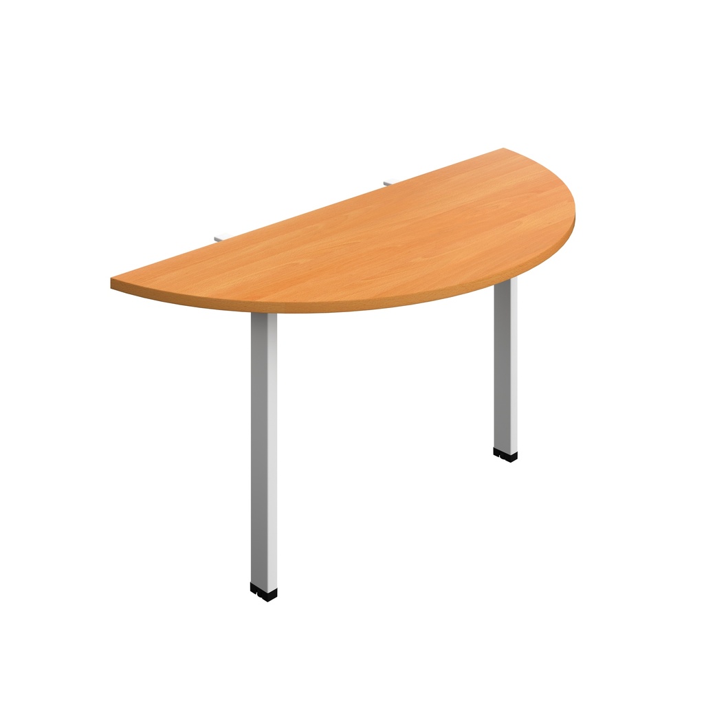 Synergy Screen Depth D-End Single Person D-End | Goal Post Leg | 1400 X 600 | Beech/White