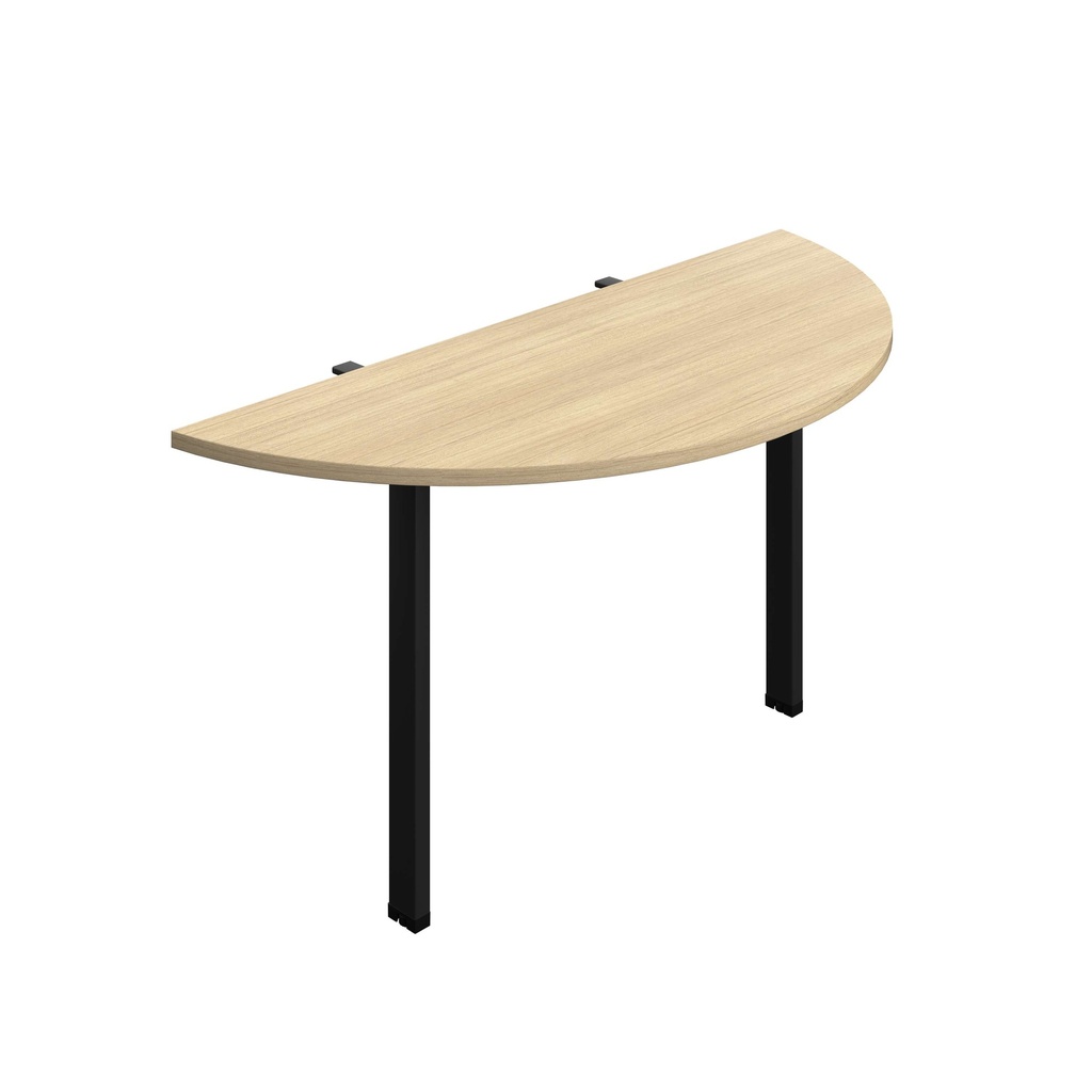 Synergy Screen Depth D-End Single Person D-End | Goal Post Leg | 1400 X 600 | Nova Oak/Black