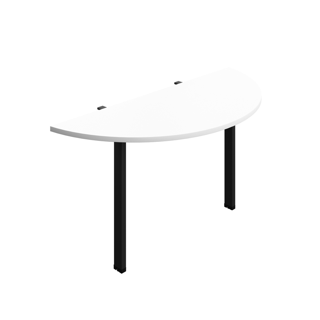 Synergy Screen Depth D-End Single Person D-End | Goal Post Leg | 1400 X 600 | White/Black