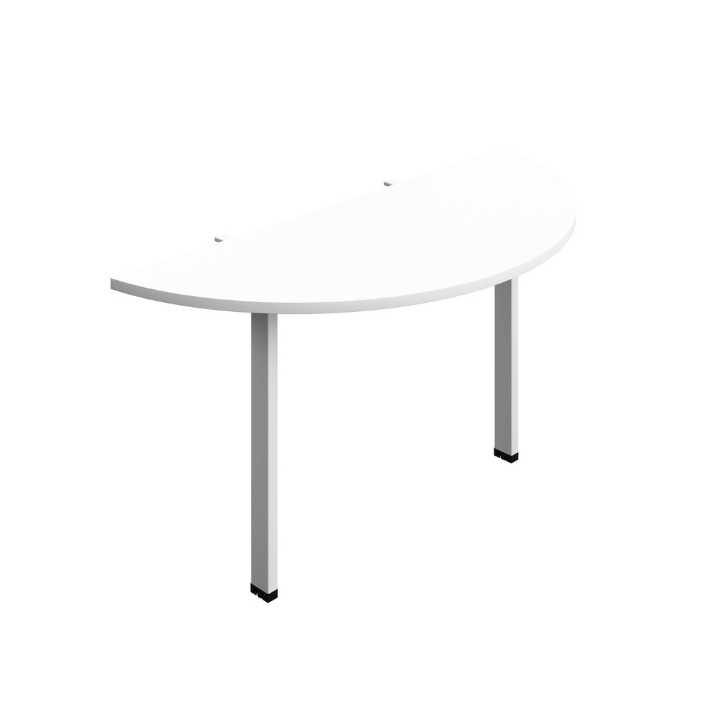 Synergy Screen Depth D-End Single Person D-End | Goal Post Leg | 1400 X 600 | White/White