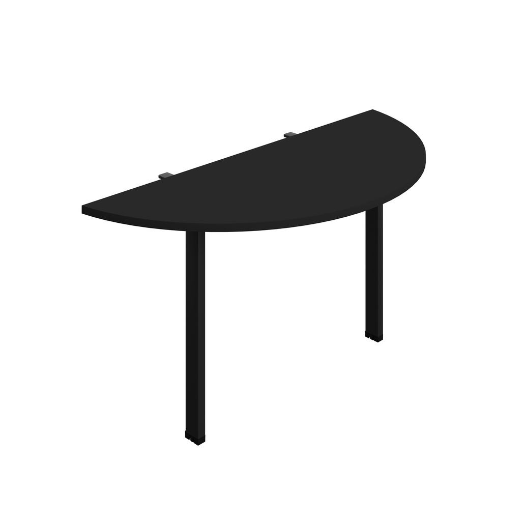 Synergy Screen Depth D-End Single Person D-End | Goal Post Leg | 1400 X 600 | Black/Black