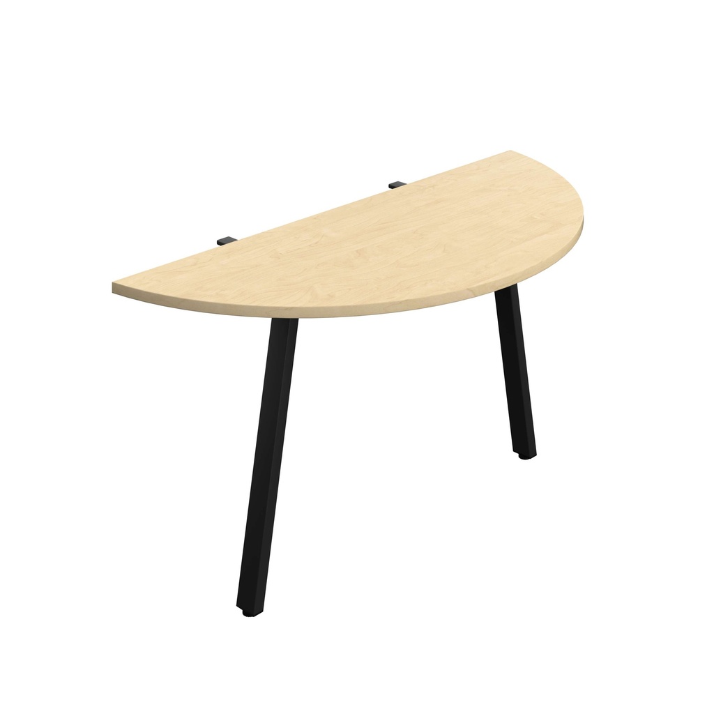 Synergy Screen Depth D-End Single Person D-End | A-Frame Leg | 1400 X 600 | Maple/Black