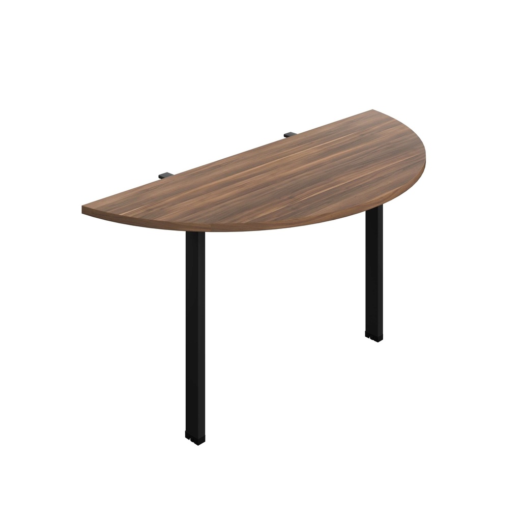 Synergy Screen Depth D-End Single Person D-End | Goal Post Leg | 1400 X 600 | Dark Walnut/Black