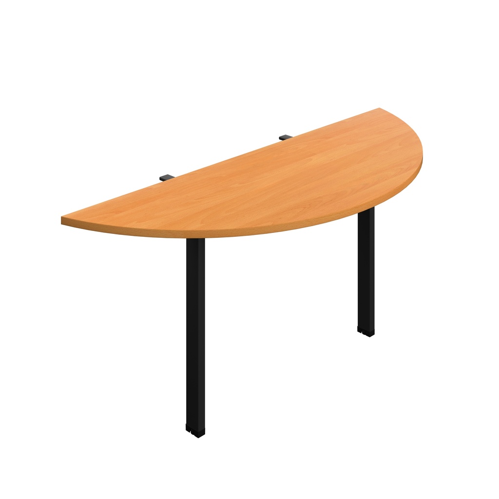 Synergy Screen Depth D-End Single Person D-End | Goal Post Leg | 1600 X 600 | Beech/Black