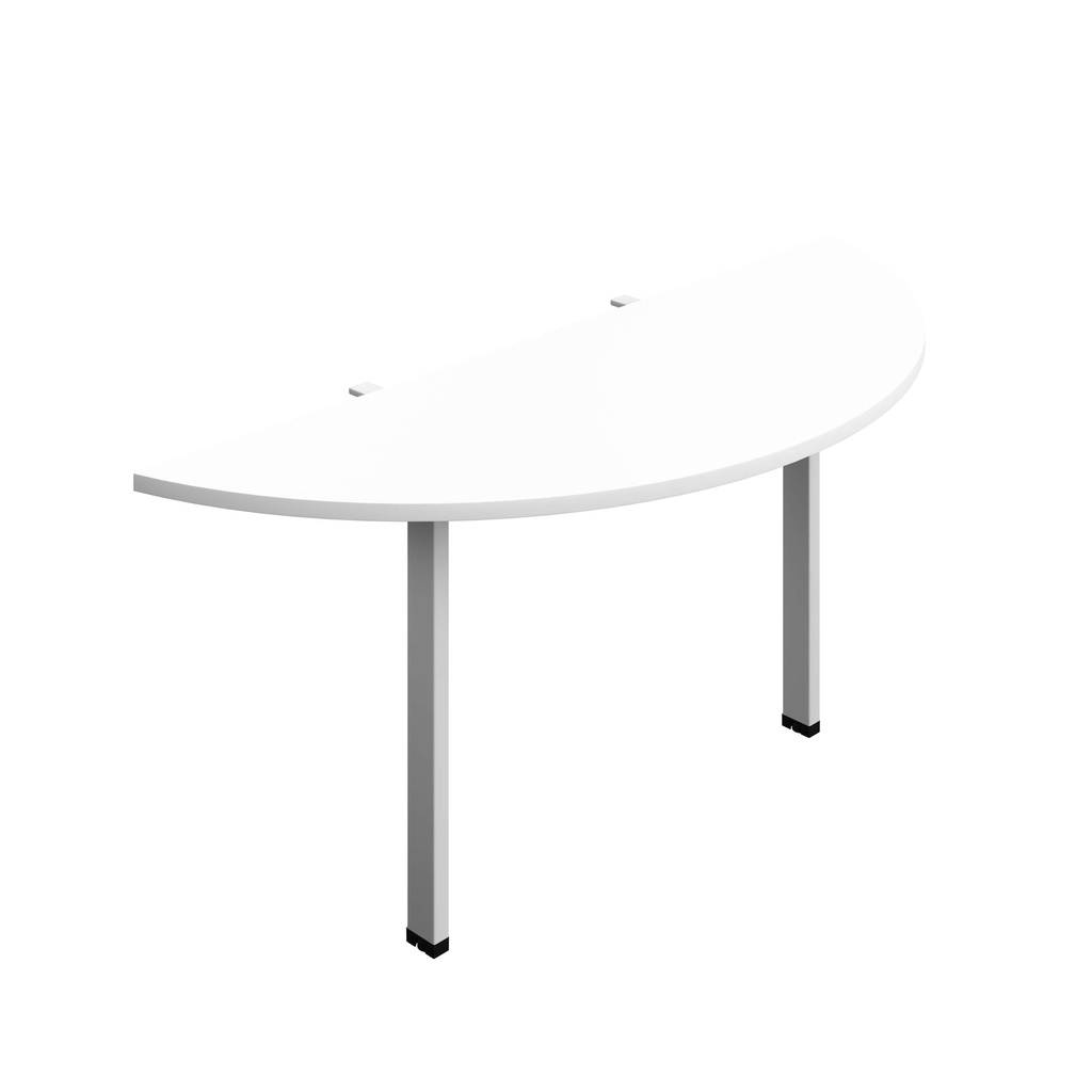 Synergy Screen Depth D-End Single Person D-End | Goal Post Leg | 1600 X 600 | White/Silver