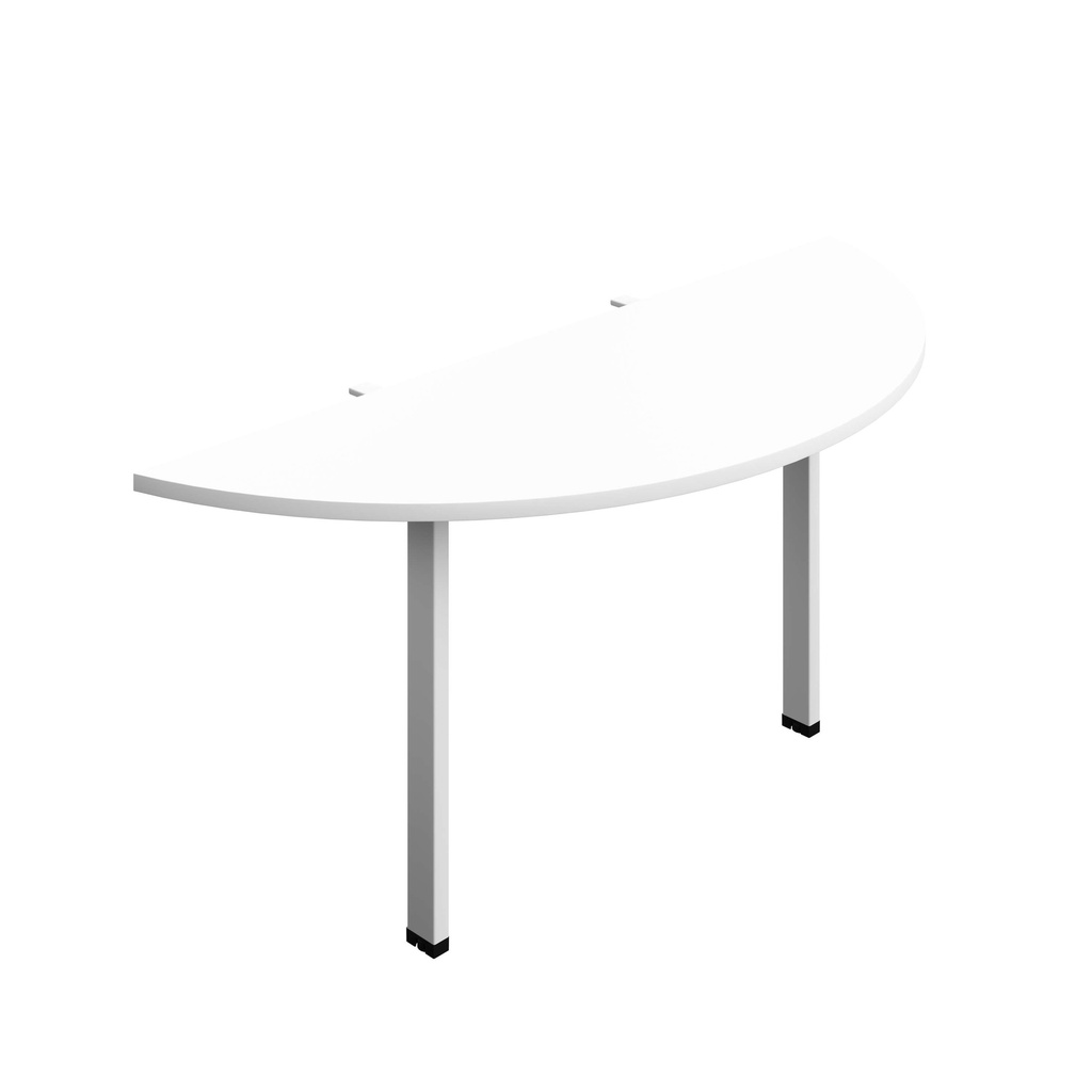 Synergy Screen Depth D-End Single Person D-End | Goal Post Leg | 1600 X 600 | White/White