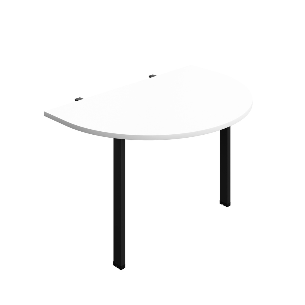 Synergy Screen Depth D-End Single Person D-End | Goal Post Leg | 1200 X 800 | White/Black